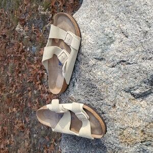 Birkenstock Light Tan Suede Sandals